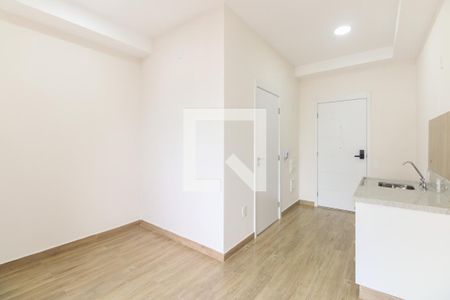 Studio - Sala e Quarto  de kitnet/studio para alugar com 1 quarto, 27m² em Chácara Seis de Outubro, São Paulo