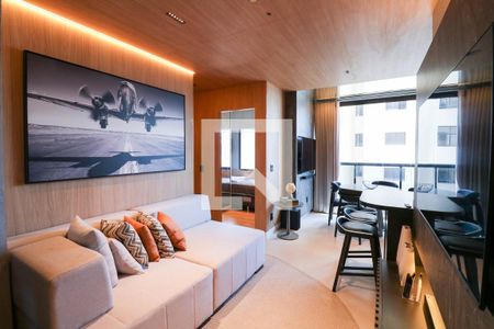 Sala / Cozinha de apartamento à venda com 2 quartos, 44m² em Nova Piraju, São Paulo