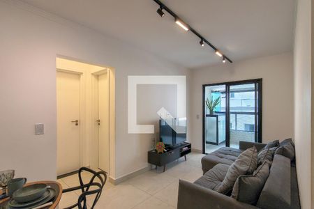 Sala de apartamento para alugar com 2 quartos, 69m² em Maracanã, Praia Grande