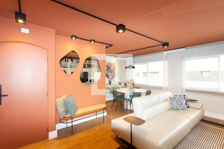 Sala de apartamento à venda com 2 quartos, 83m² em Indianópolis, São Paulo