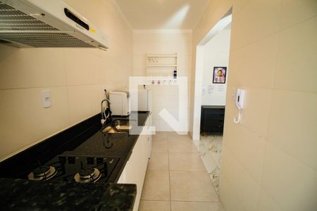 Sala/cozinha de apartamento para alugar com 1 quarto, 50m² em Balneario Flórida, Praia Grande