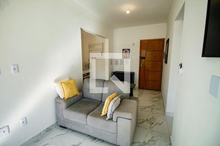 Sala/cozinha de apartamento para alugar com 1 quarto, 50m² em Balneario Flórida, Praia Grande