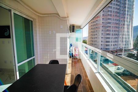 Varanda da Sala/cozinha de apartamento para alugar com 1 quarto, 50m² em Balneario Flórida, Praia Grande