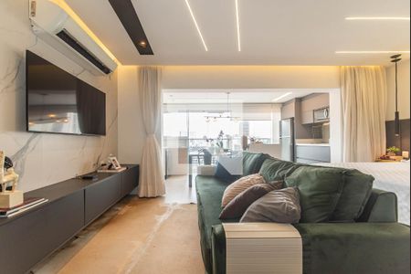 Sala de apartamento à venda com 1 quarto, 42m² em Cidade Monções, São Paulo