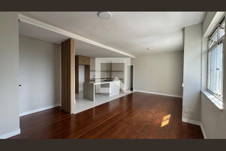 Sala  de apartamento à venda com 3 quartos, 120m² em Funcionários, Belo Horizonte