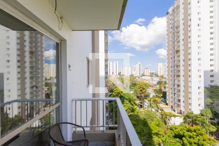 Varanda Sala  de apartamento à venda com 3 quartos, 82m² em Vila Campo Grande, São Paulo