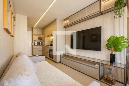 Sala/Cozinha de apartamento para alugar com 1 quarto, 44m² em Paraíso, São Paulo