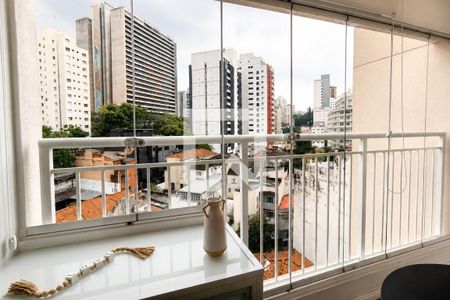 Varanda de kitnet/studio para alugar com 1 quarto, 27m² em Bela Vista, São Paulo