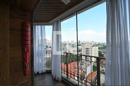 Varanda da Sala de apartamento para alugar com 3 quartos, 164m² em Chácara Inglesa, São Paulo