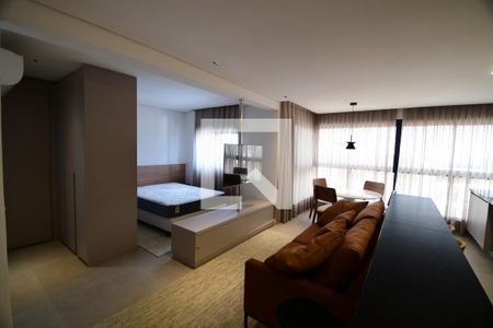 Sala de kitnet/studio para alugar com 1 quarto, 50m² em Nova Campinas, Campinas