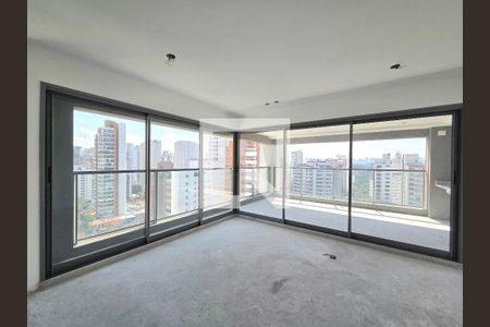 Sala de apartamento à venda com 3 quartos, 141m² em Indianópolis, São Paulo