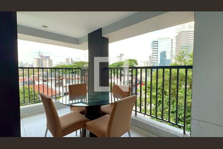 Varanda de kitnet/studio para alugar com 1 quarto, 42m² em Pinheiros, São Paulo