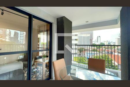 Varanda de kitnet/studio para alugar com 1 quarto, 42m² em Pinheiros, São Paulo