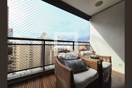 Varanda da Sala de apartamento à venda com 2 quartos, 129m² em Indianópolis, São Paulo