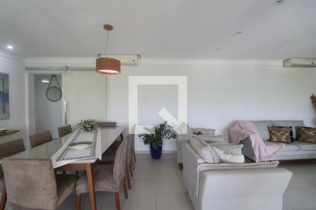 Sala de apartamento para alugar com 3 quartos, 158m² em Jardim Mar E Ceu, Guarujá