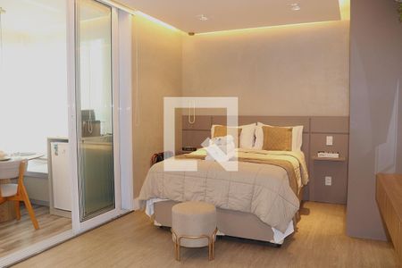 Sala - Dormitório de kitnet/studio à venda com 1 quarto, 30m² em Bela Vista, São Paulo