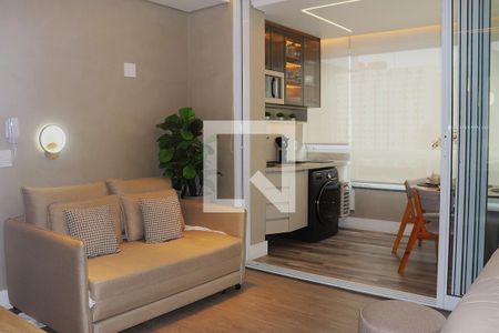 Sala - Dormitório de kitnet/studio à venda com 1 quarto, 30m² em Bela Vista, São Paulo