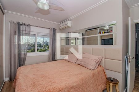 Suíte de apartamento à venda com 2 quartos, 62m² em São Sebastião, Porto Alegre