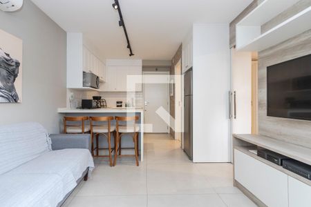 Sala de apartamento para alugar com 1 quarto, 36m² em Cidade Monções, São Paulo