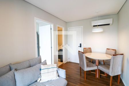 Sala de apartamento à venda com 1 quarto, 39m² em Brooklin, São Paulo
