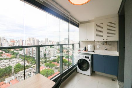 Varanda de apartamento à venda com 1 quarto, 39m² em Brooklin, São Paulo