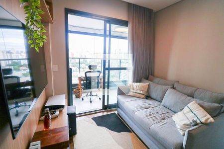 Sala de apartamento à venda com 1 quarto, 39m² em Brooklin, São Paulo