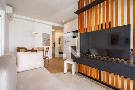 Sala/Cozinha de apartamento para alugar com 1 quarto, 47m² em Jardins, São Paulo