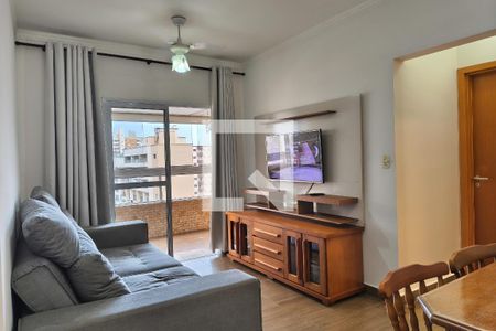 Sala de apartamento para alugar com 1 quarto, 61m² em Cidade Ocian, Praia Grande