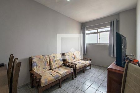 Sala de apartamento para alugar com 1 quarto, 40m² em Guilhermina, Praia Grande