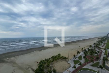 Vista da sala de apartamento para alugar com 1 quarto, 40m² em Guilhermina, Praia Grande