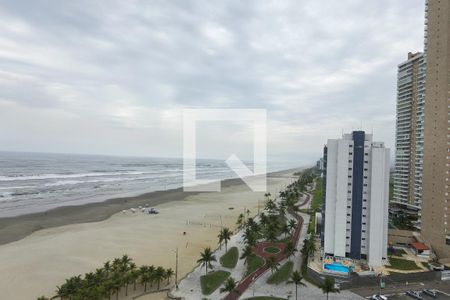Vista da sala de apartamento para alugar com 1 quarto, 40m² em Guilhermina, Praia Grande