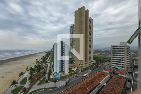 Vista da sala de apartamento para alugar com 1 quarto, 40m² em Guilhermina, Praia Grande