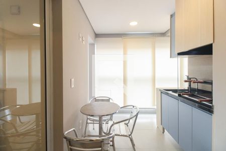 Varanda Gourmet  de apartamento para alugar com 1 quarto, 53m² em Vila Azevedo, São Paulo