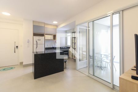 Sala  de apartamento para alugar com 1 quarto, 53m² em Vila Azevedo, São Paulo