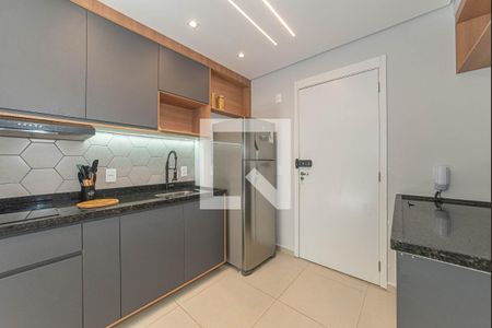 Sala - Cozinha Integrada de apartamento para alugar com 1 quarto, 27m² em Campo Belo, São Paulo