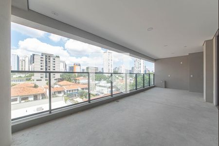 Varanda de apartamento à venda com 4 quartos, 194m² em Brooklin, São Paulo