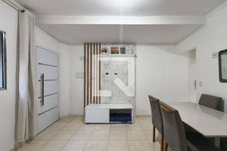 Sala de casa de condomínio para alugar com 2 quartos, 74m² em Sítio do Campo, Praia Grande