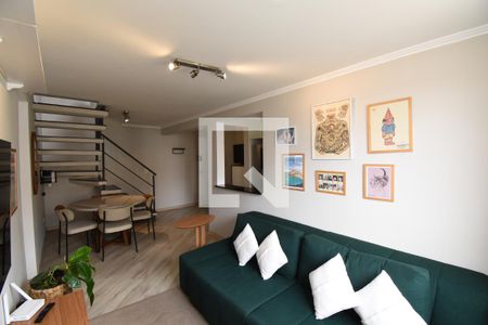 Sala de apartamento para alugar com 3 quartos, 135m² em Cabral, Curitiba