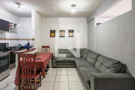 Sala de apartamento para alugar com 1 quarto, 50m² em Cidade Ocian, Praia Grande
