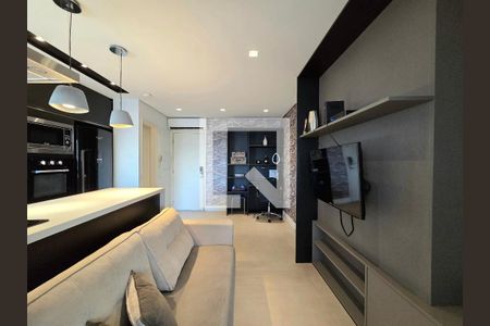 Sala de apartamento para alugar com 1 quarto, 62m² em Vila Nova Conceição, São Paulo