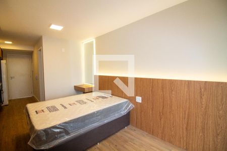 Sala / Quarto - Studio de kitnet/studio para alugar com 1 quarto, 33m² em Vila Cordeiro, São Paulo