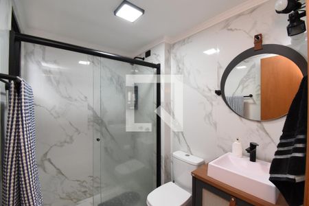 Banheiro da Suíte de kitnet/studio para alugar com 1 quarto, 52m² em Batel, Curitiba