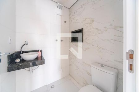 Banheiro de apartamento à venda com 2 quartos, 83m² em Vila América, Santo André