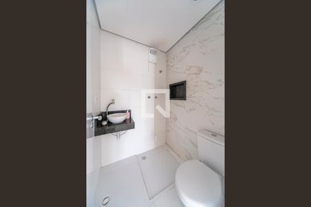 Banheiro de apartamento à venda com 2 quartos, 83m² em Vila América, Santo André