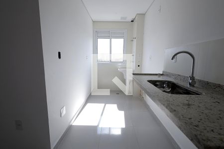 Cozinha de apartamento à venda com 2 quartos, 54m² em Vila Pires, Santo André