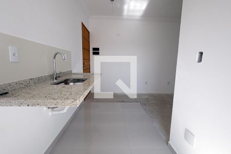 Cozinha de apartamento à venda com 2 quartos, 54m² em Vila Pires, Santo André