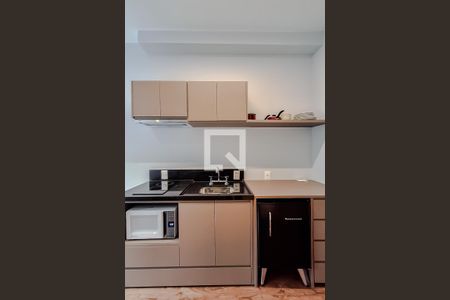 Cozinha de kitnet/studio para alugar com 1 quarto, 24m² em Vila Mariana, São Paulo