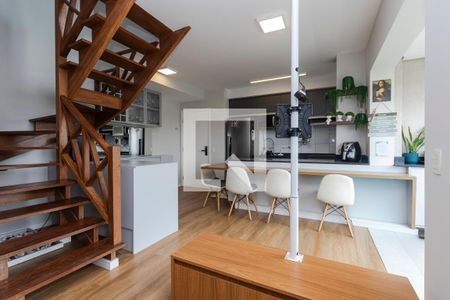 Sala/ Cozinha de apartamento para alugar com 2 quartos, 90m² em Santo Amaro, São Paulo