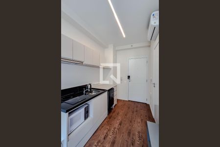 Cozinha de kitnet/studio para alugar com 1 quarto, 24m² em Vila Mariana, São Paulo