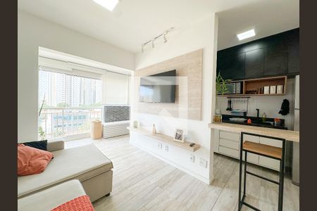 Sala/Cozinha de apartamento para alugar com 2 quartos, 62m² em Barra Funda, São Paulo